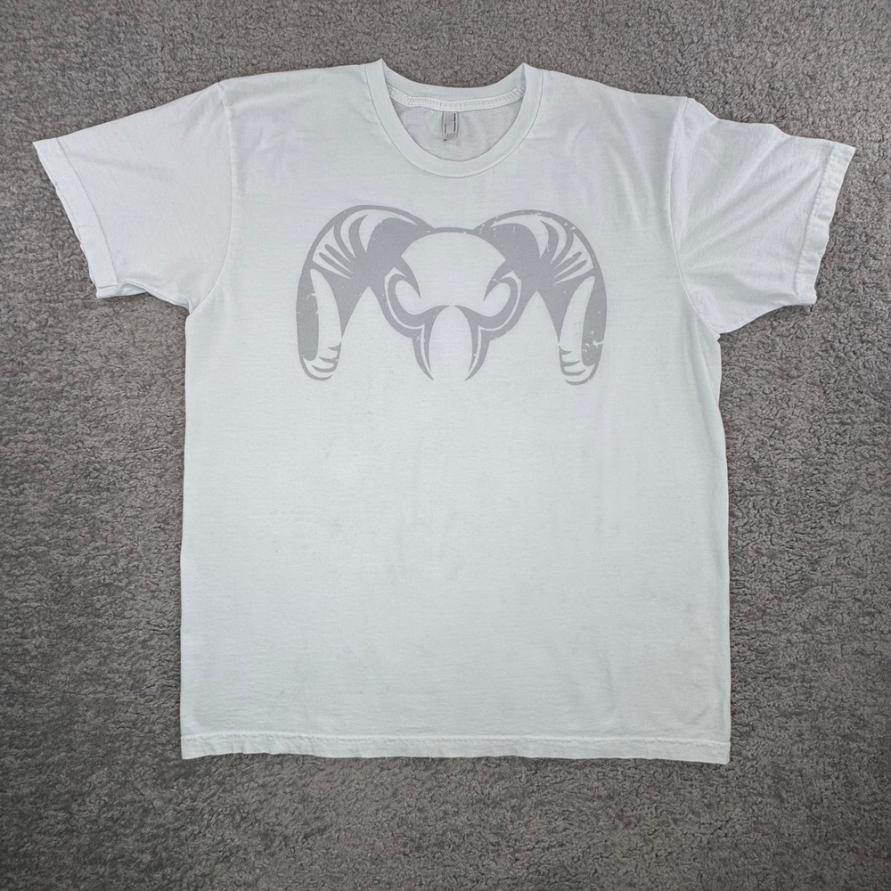 American Apparel Kuiu Ultralight Hunting Graphic T-Shirt Mens XL White FLAWS*